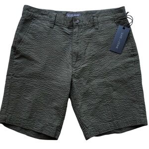 Slate & Stone Olive Green Seersucker Shorts Size 30 NWT
